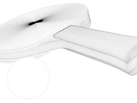 Table Tennis Paddles 3D Model