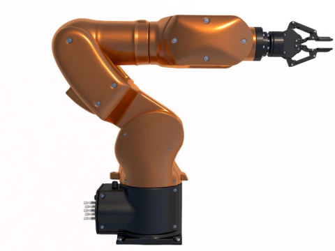 Mechanischer Roboterarm Kuka 3D Modell