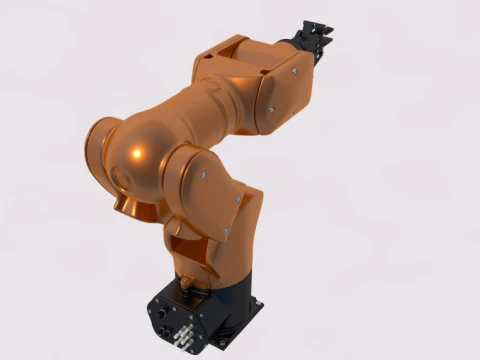 Mechanical robot arm Kuka 3D Model