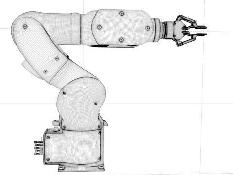 Mechanical robot arm Kuka 3D Model