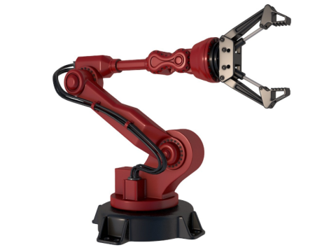 Industrial Robot Arm 3D Model