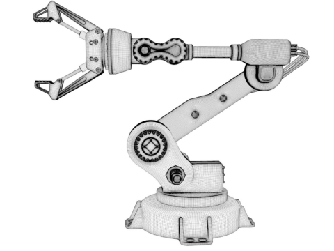 Industrial Robot Arm 3D मॉडल