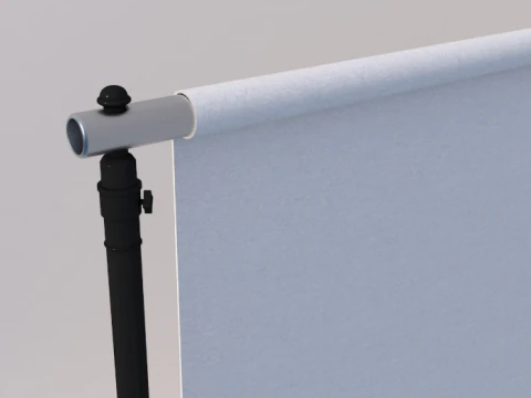 Empty Photo Studio White Backdrop Kit 3D Model