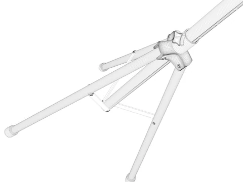 Empty Photo Studio White Backdrop Kit 3D Model