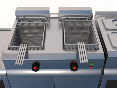 Commercial Kitchen Appliances Collection 3D Model