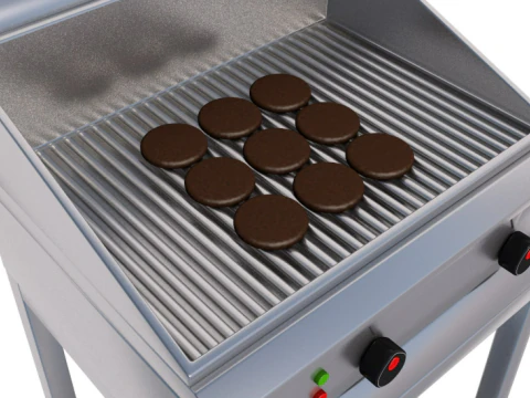 Commercial Kitchen Appliances Collection 3D Model