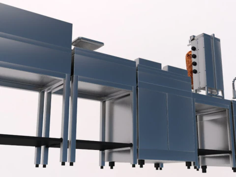 Commercial Kitchen Appliances Collection 3D Model