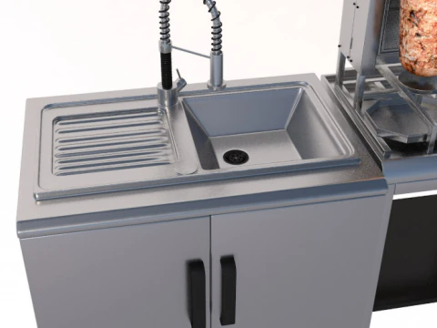 Commercial Kitchen Appliances Collection 3D Model