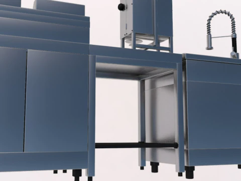 Commercial Kitchen Appliances Collection 3D Model