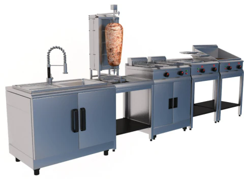 Commercial Kitchen Appliances Collection 3D Model