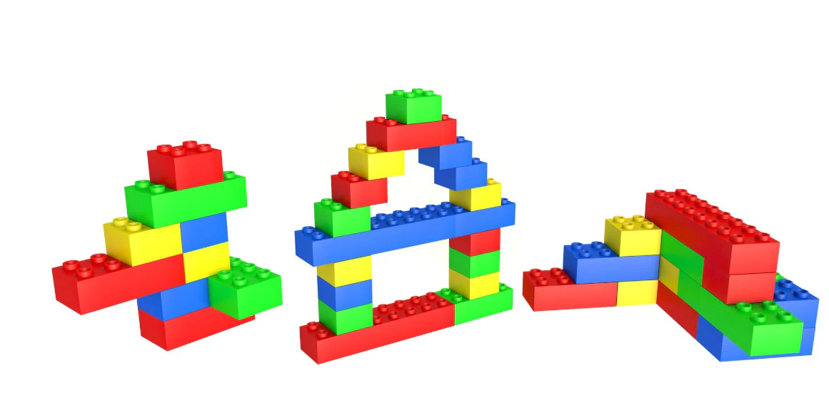 Lego Bricks 2 Shapes Collection 3D Model .c4d .max .obj .3ds .fbx .stl .blend 