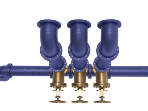 Industrial Pipes 3D Model