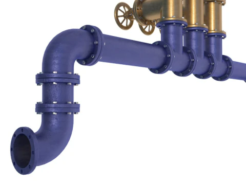Industrial Pipes 3D Model