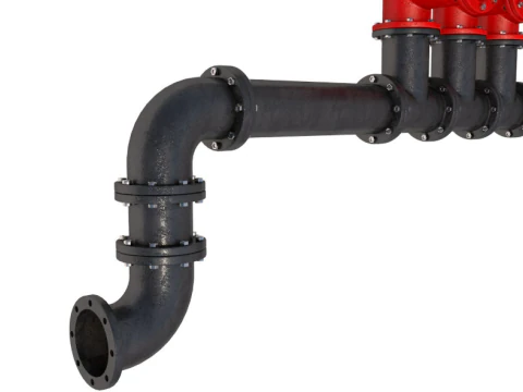 Industrial Pipes 3D Model