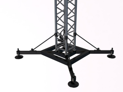 Stage Truss With Lights 3D Model