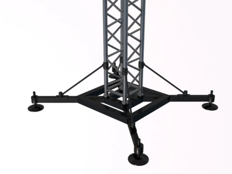 Stage Truss With Lights 3D Model