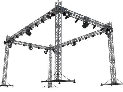 Stage Truss With Lights 3D Model
