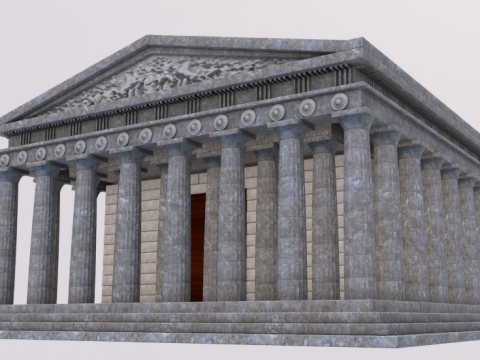 Parthenon Greek Temple Modèle 3D