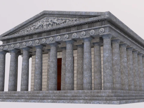 Tempio greco del Partenone Modello 3D