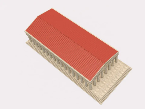 Parthenon Greek Temple 3D Model