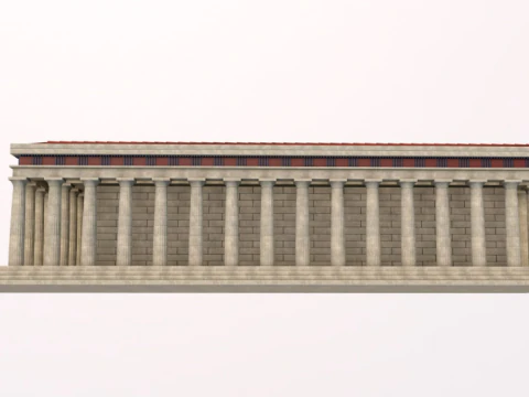 Parthenon Greek Temple 3D Model