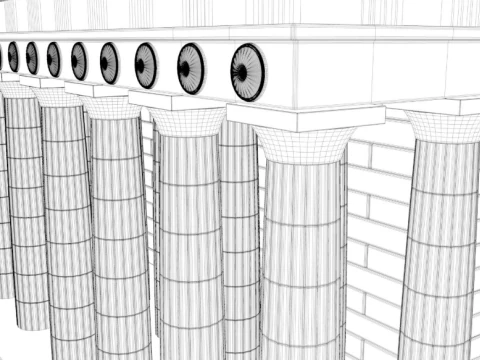 Parthenon Greek Temple 3D Model