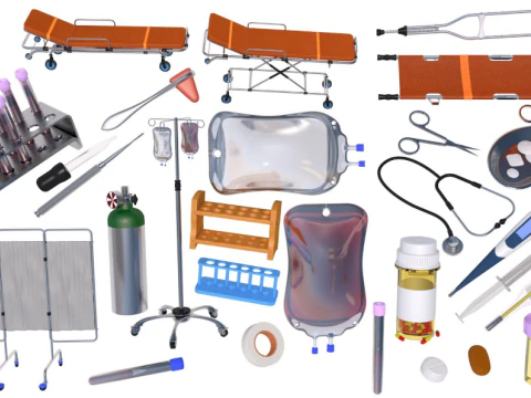 चिकित्सा संग्रह 5 3D मॉडल