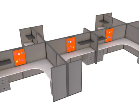 Cubicle 3D Model