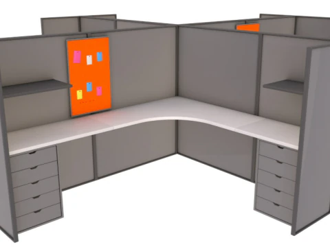 Cubicle 3D Model