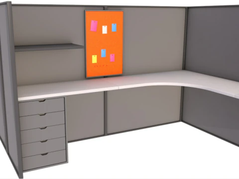 Cubicle 3D Model
