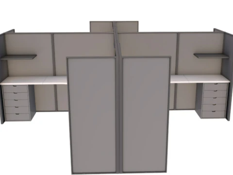 Cubicle 3D Model