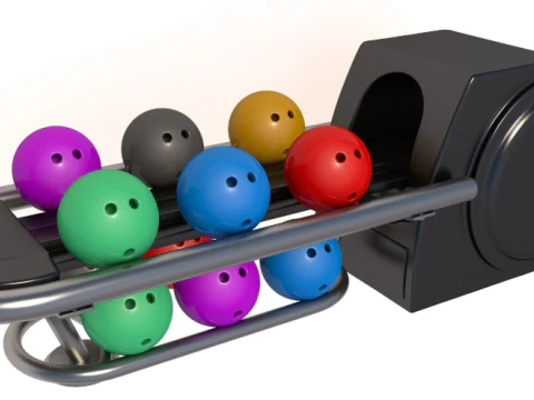 Bowling Alley Lane 3D Model