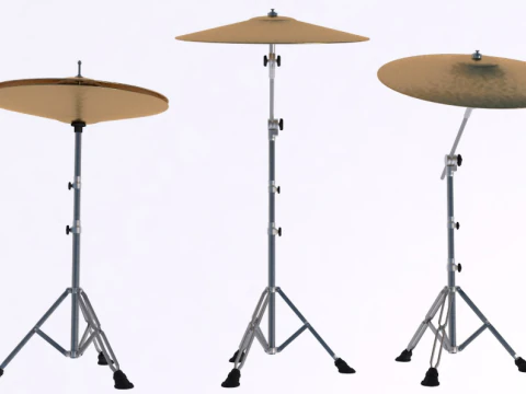 Acoustic Drum Kit 3D Model