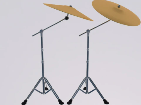 Acoustic Drum Kit 3D Model