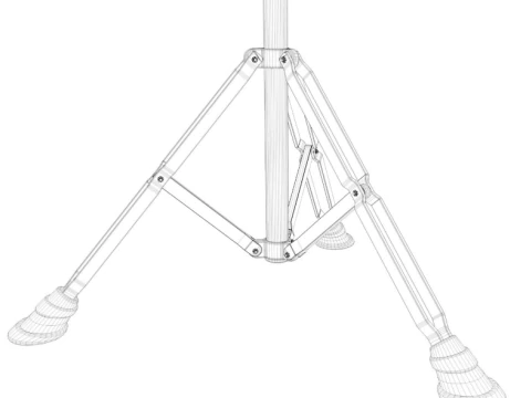 Acoustic Drum Kit 3D Model