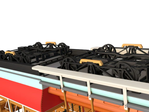 San Francisco Cable Car 3D Model