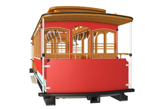 San Francisco Cable Car 3D Model