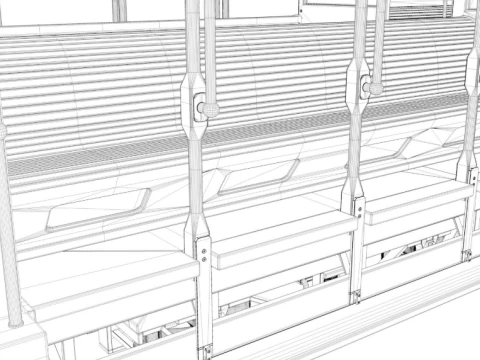 San Francisco Cable Car 3D Model