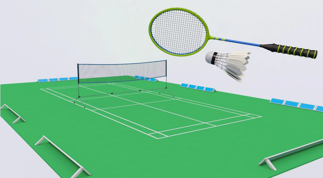 Badminton Collection 1 3D Model .c4d .max .obj .3ds .fbx .stl .blend 