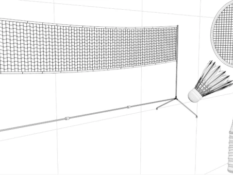 Badminton Collection 1 3D Model