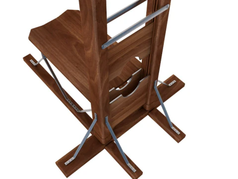 Vintage 19th Century French Guillotine 3D Model