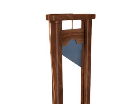 Vintage 19th Century French Guillotine 3D Model