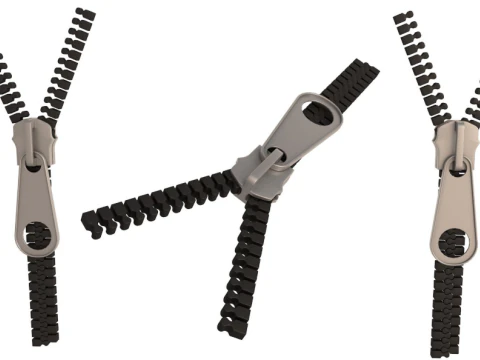 Zamek błyskawiczny Model 3D