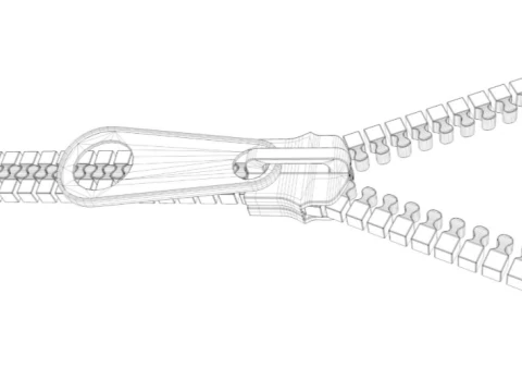 Zipper 3D Model