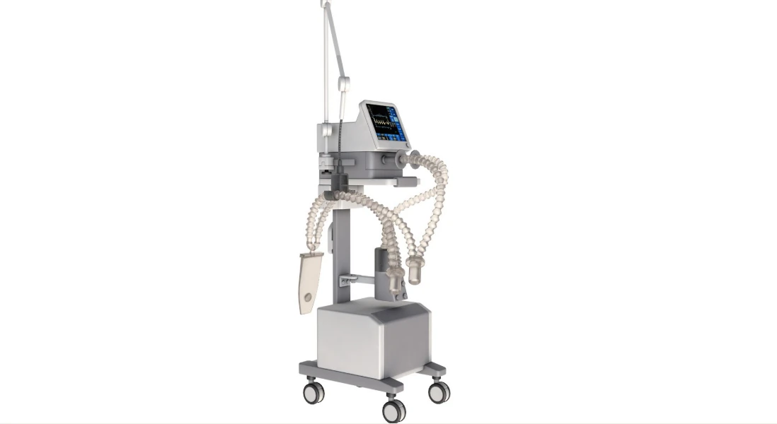 Medical Ventilator System 3D Model .c4d .max .obj .3ds .fbx .stl .blend 