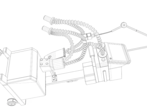 Medical Ventilator System 3D Model