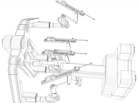 Surgical Robotic System 3D Model