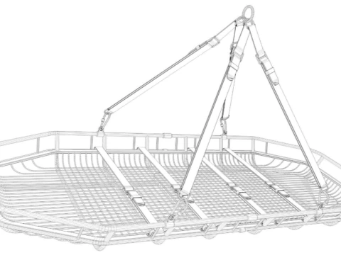 Rescue Stretcher 3D Model