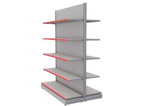 Store Double-Sided Supermarket Rack 3D 模型