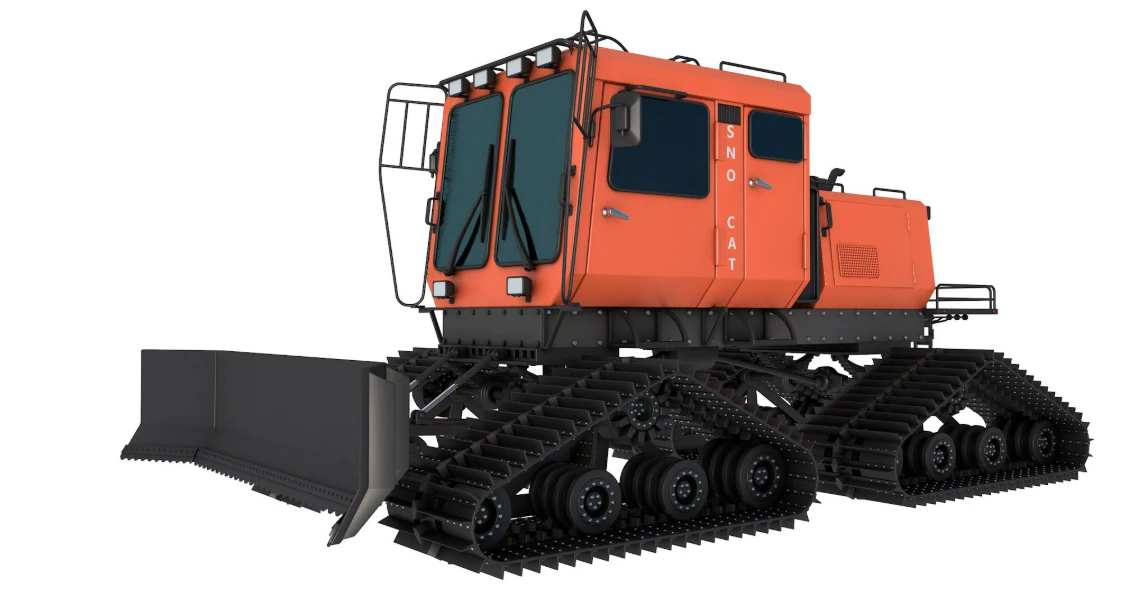 Snowcat 3D Model .c4d .max .obj .3ds .fbx .stl .blend 